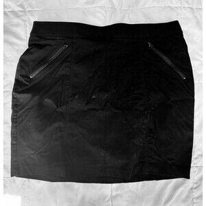 Chico's Zenergy Skort Size 12 Black Golf Tennis Pickleball Pocket (Chico Size 2)